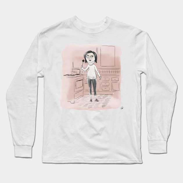 Coraline Mom Long Sleeve T-Shirt by hollydoesart